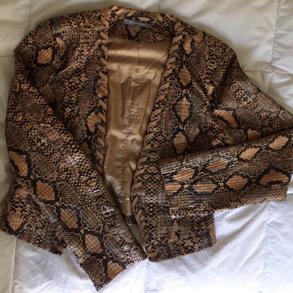 Snakeskin Print Jacket